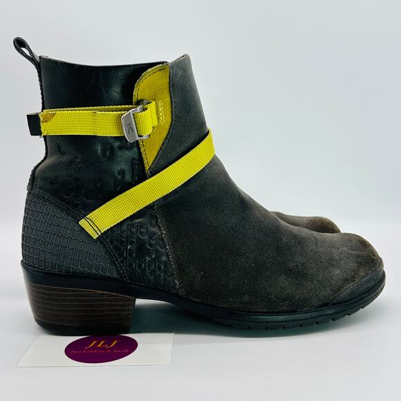 KEEN Women's Morrison Mid Gray Suede Side Zip Ankle Boots 1015056 Size 8 - Picture 1 of 11